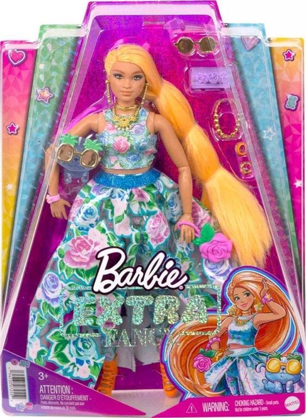 Barbie Extra Fancy Çiçekli Kostümlü Bebek HHN14 - Image 1