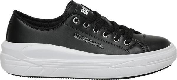 U.S. Polo Assn. Cleme Pu Spor Ayakkabı Siyah-Beyaz - Image 1
