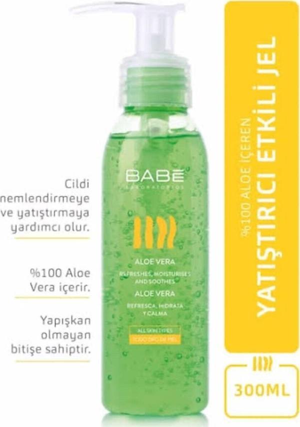 Babe Laboratorios Babe %100 Aloe Vera Içeren Yatıştırıcı Etkili Jel 300ml - Image 1