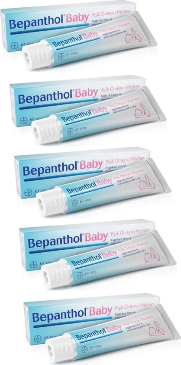 Bepanthol Baby Pişik Önleyici Merhem Krem 100 Gr. 5 Adet - Image 1
