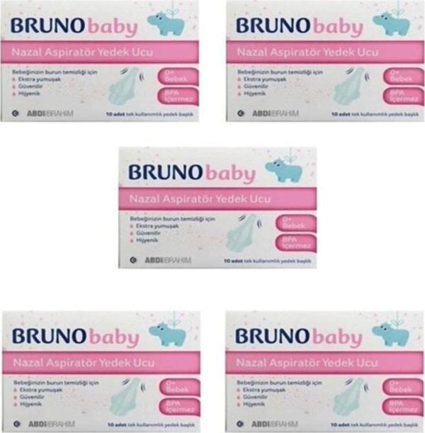 Bruno Baby Nazal Aspiratör Yedek Uç 5'li Paket - Image 1