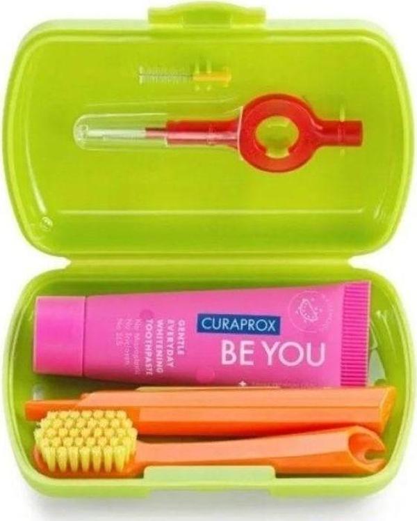Curaprox Diş Bakım Travel Set Yeşil - Image 1