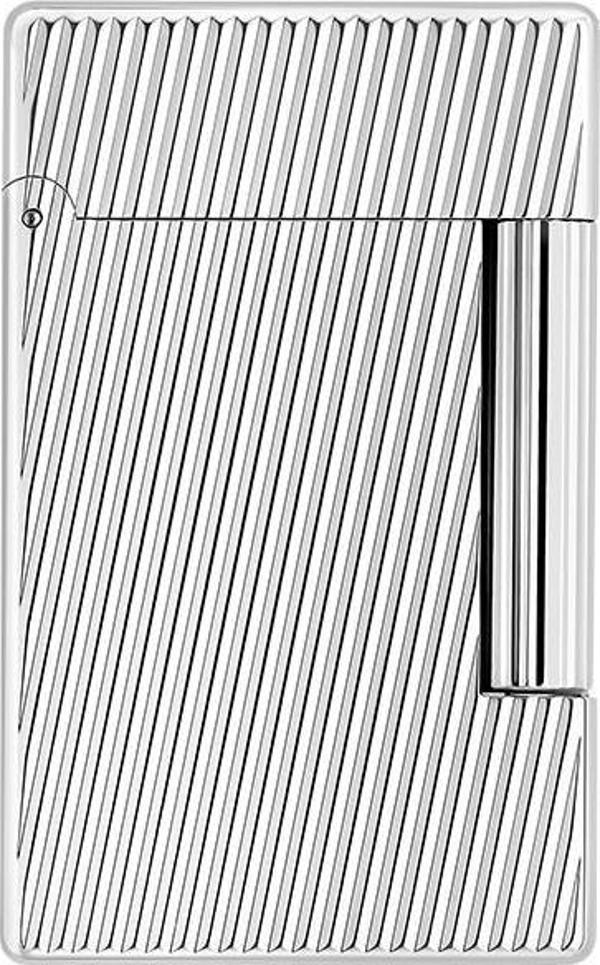 S.T. Dupont Initial Diagonal Gümüş Puro Çakmağı 20830 - Image 1