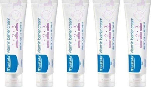 Mustela Vitamin Barrier Cream 1.2.3 50 ml 5'li Paket - Image 1