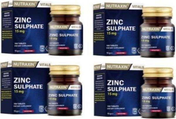 Nutraxin Zinc 15 Mg 100 Tablet X4 - Image 1
