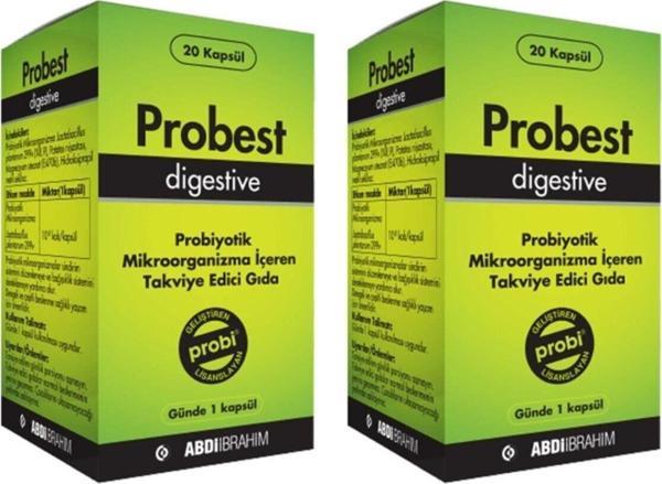 Probest Digestive Probiyotik 20 Kapsül | 2 Adet - Image 1