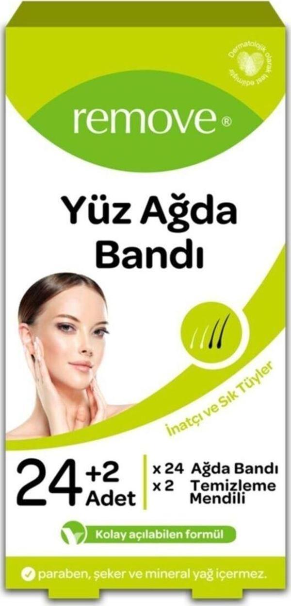 remove Yüz Ağda Bandı 24lü Set İnatçı Ve Sık Tüyler - Image 1