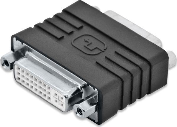 DVI Adaptörü, DVI-I, (24+5), dişi &lt;-&gt; DVI-I, (24+5), dişi, siyah renk - Image 1