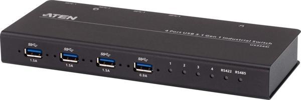 4 x 4 USB 3.1 Gen1 USB Arayüzüne Sahip Cihazları Paylaştıran Endüstriyel Hub Switch&lt;br&gt;4 x 4 U - Image 1