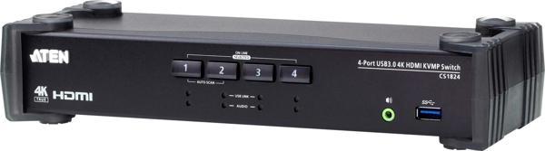 4-Port USB 3.0 4K HDMI KVMP™(Keyboard/Video Monitor/Mouse) Periferi (Çevre Cihazlarla (USB) Bağlantı - Image 1