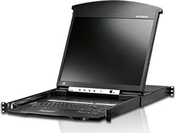 Çift Sürgülü Kasaya Sahip, 17 inç LCD Ekran, Türkçe Klavye ve Touchpad&#039;i Bulunan 8 Port Cat 5 K - Image 1