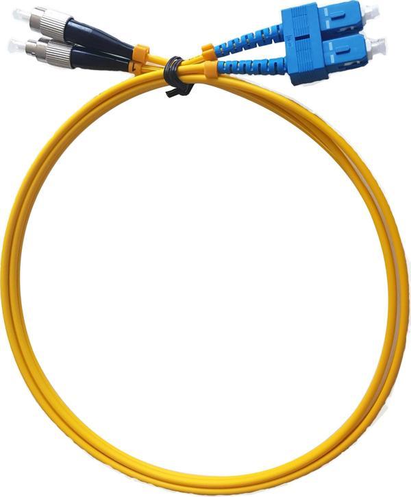 Beek FC-SC Fiber Optik Patch Kablo, OS 2 9/125 Singlemode, 3.0mm, LSZH, 3 metre - Image 1