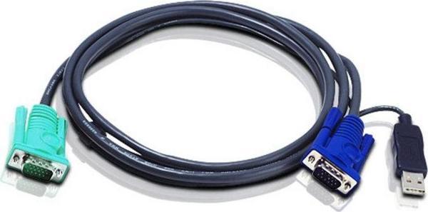 USB KVM (Keyboard/Video Monitor/Mouse) Switch İçin Kablo, 3 metre, 1 x 15 pin SPHD erkek &lt;-&gt; 1 - Image 1