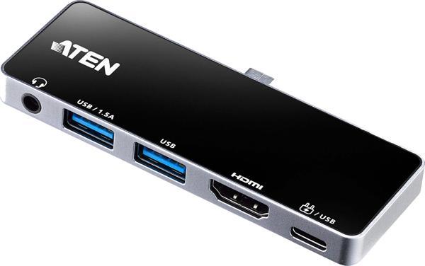USB-C Travel Dock with Power Pass-Through - Image 1