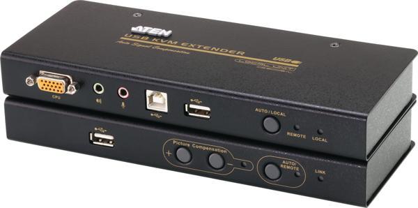 VGA Cat 5 KVM (Keyboard/Video Monitor/Mouse) Mesafe Uzatma Cihazı, Ses (hoparlör ve mikrofon) bağlan - Image 1