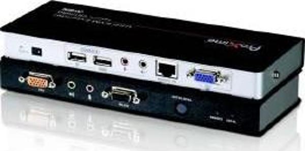 VGA Cat 5 KVM (Keyboard/Video Monitor/Mouse) Mesafe Uzatma Cihazı, Ses (hoparlör ve mikrofon) bağlan - Image 1