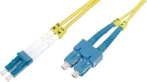 Beek LC-SC Fiber Optik Patch Kablo, 9/125 µ, Singlemode, 3.0mm, Duplex, OS2, LSZH, 40 metre - Image 1