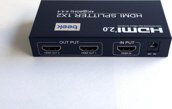 Beek 2 Port 4K HDMI Çoklayıcı, HDMI 2.0, HDCP 2.3, 4K60Hz, 1080P 60Hz 2 Port 4K HDMI S - Image 1