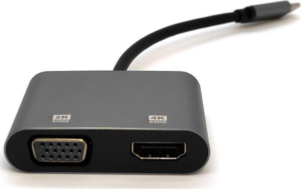 Beek USB Tip C (3.1 Gen) &lt;-&gt; HDMI +  VGA Grafik Adaptörü - Image 1