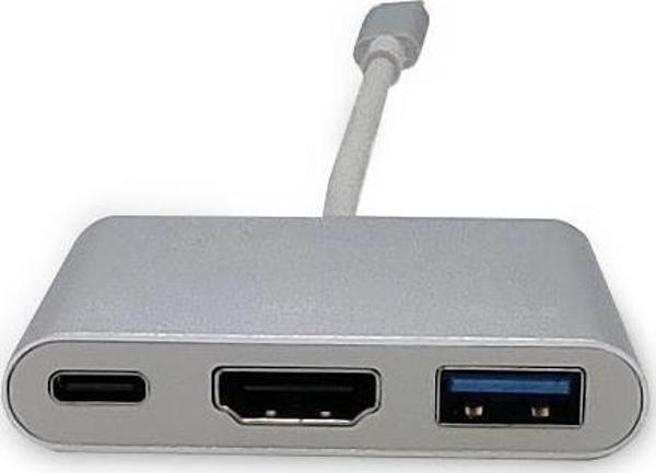 Beek USB Tip C Çoklu Girişe Sahip Adaptör, 4K@30Hz, 1 x HDMI port, 1 x Şarj özellikli USB Tip C (PD  - Image 1