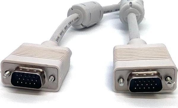 Beek VGA Monitör Kablosu, DSUB 15 erkek &lt;-&gt; DSUB 15 erkek, 5 metre, 3Coax/7C, 2x ferrite filtr - Image 1