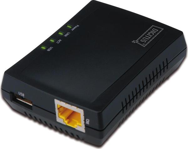 Digitus 1-Port USB 2.0 Çok Fonksiyonlu Network Server&lt;br&gt;NAS özelliği&lt;br&gt;Network USB Hub - Image 1