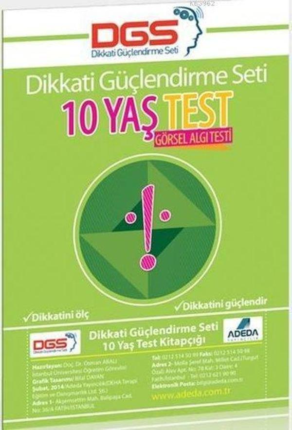 Dikkati Güçlendirme Seti - 10 Yaş Test - Adeda Yayıncılık - Image 1