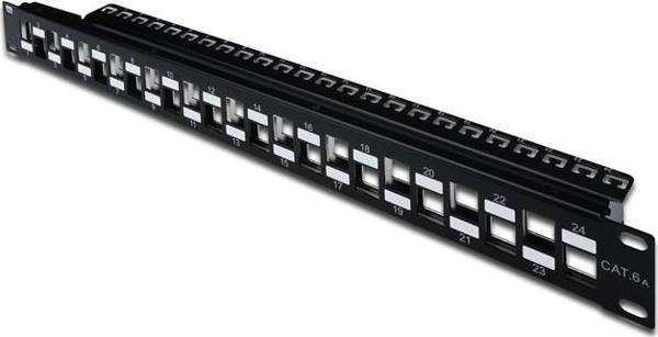 Digitus 24 Port Boş Patch Panel, Zırhlı/Zırhsız Keystone Jack Takılabilir, 1U Yüksekliğinde, Port&#0 - Image 1