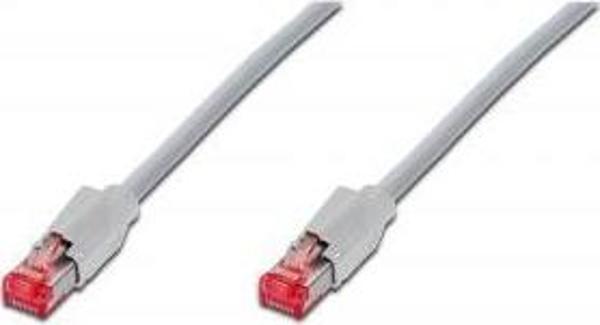 Digitus CAT 6A S-FTP/PIMF (Pairs In Metal Foil) Patch Kablosu, 1 metre, LSOH, AWG 27/7, gri renk DRA - Image 1