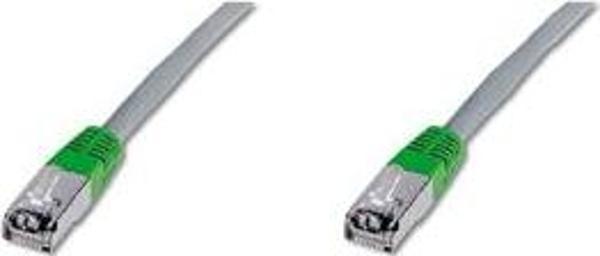 Digitus Cat. 5E F-UTP Patch Kablo, Cross, 5 metre, AWG 26, Gri Renk - Image 1
