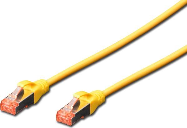 Digitus Cat.6 Patch Kablo, S-FTP, Halogenfree, AWG 27/7, 0.5 metre, Sarı Renk - Image 1