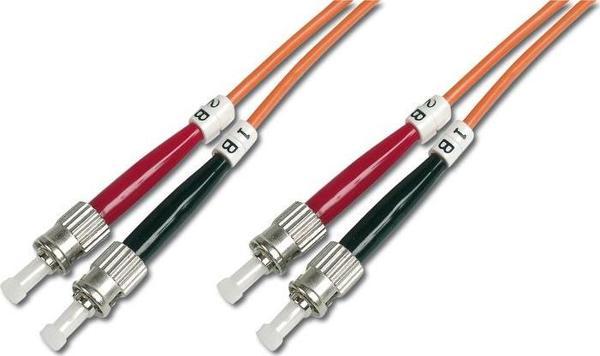 Digitus ST-ST Fiber Optik Patch Kablo, 1 metre, Multimode, Duplex, 62.5/125 - Image 1