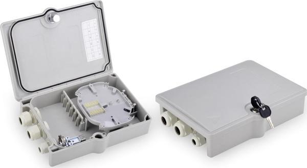 Digitus Dış Mekan Fiber Optik Sonlandırma Kutusu/Splice Box, 6 x SC/DX Adaptör/Coupler için, IP65 - Image 1