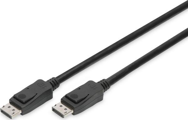 Digitus DisplayPort (DP) Bağlantı Kablosu, DP Erkek &lt;-&gt; DP Erkek, 2 metre, kilit mekanizmalı,  - Image 1