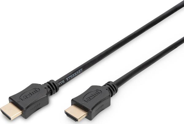 Digitus HDMI High Speed with Ethernet Bağlantı Kablosu (HDMI 1.4), 2160p, 4K Ultra HD, 3D, HDMI Tip  - Image 1