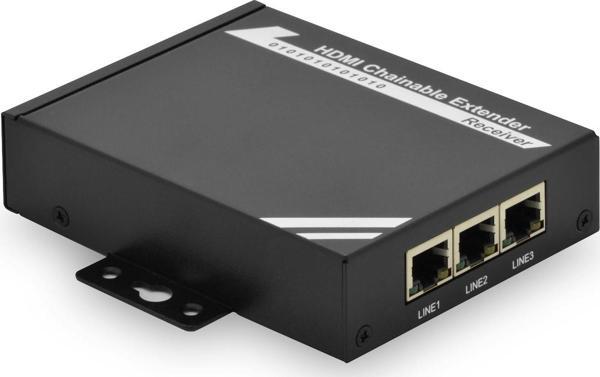 Digitus IP HDMI Sinyal Uzatma Cihazı, Alıcı (Receiver) Birim, 100 metre, Maksimum çözünürlük 1920x10 - Image 1