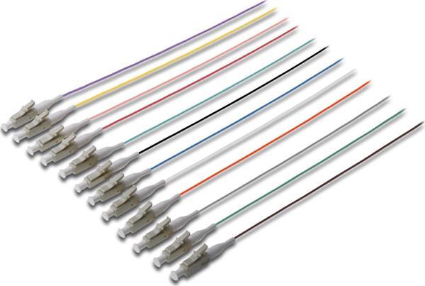 Digitus LC/UPC Fiber PigTail, Loose Buffer, 50/125 µ, DIN IEC 304 renk kodlu, multimode, uzunluk 2 m - Image 1