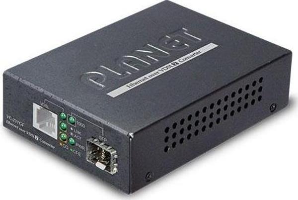 1-Port 1000BASE-X SFP + 1-Port RJ11 VDSL2 Converter (30a profile w/G.Vectoring) - Image 1