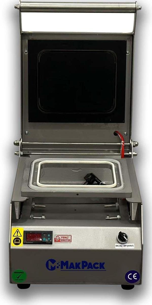 Makpack 1 Bölmeli Tabak Kapatma Makinesi Paslanmaz (Yemek Paketleme) - Image 1