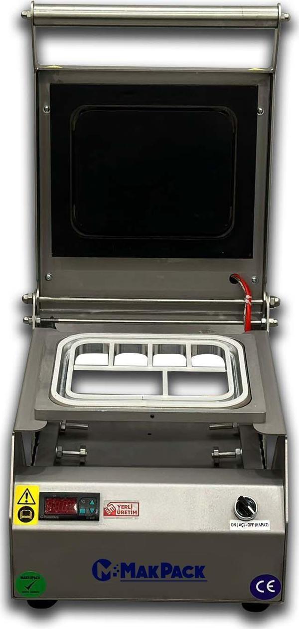 Makpack 6 Bölmeli Tabak Kapatma Makinesi (Yemek Paketleme) - Image 1