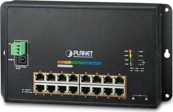 Endüstriyel Duvar Tip L2 Yönetilebilir Switch (Industrial 16-Port 10/100/1000T 802.3at PoE + 2-Port  - Image 1