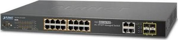 L2+ Yönetilebilir Switch (L2+ Managed Switch)&lt;br&gt;16-Port 10/100/1000Base-T IEEE 802.3 at/af Po - Image 1