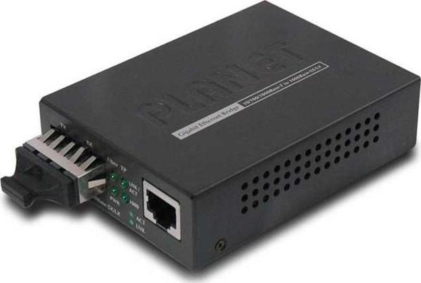 Planet 10/100/1000Base-T - 1000Base-LX (SC, SM) Media Converter -10km - Image 1