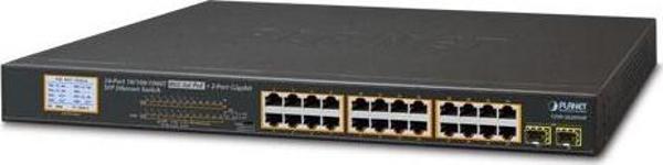 Yönetilemeyen Switch (Unmanaged Switch)&lt;br&gt;24-Port 10/100/1000Base-T  IEEE 802.3at/af PoE+ Inj - Image 1