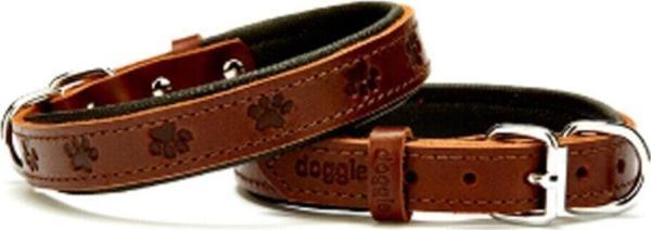 Doggie Kahverengi Comfort Pati Baskılı Boyun Tasması 2.5x 50 cm - Image 1
