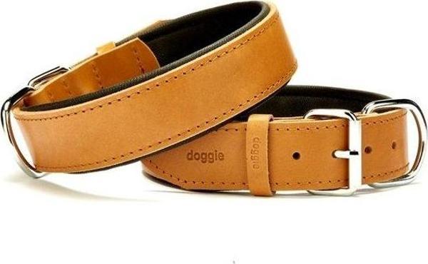 Doggie Konfor Deri Boyun Tasması 4X52-60Cm Camel - Image 1