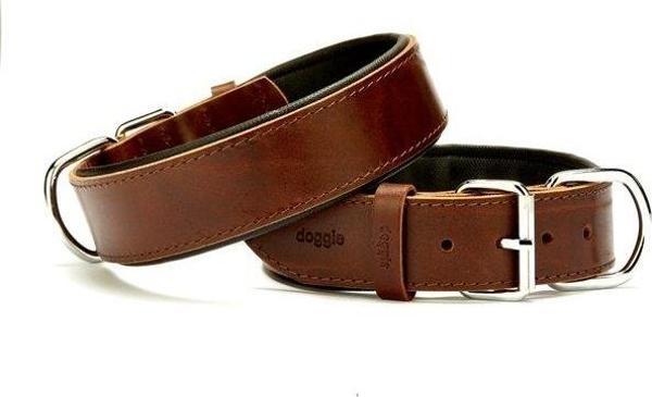 Doggie Konfor Deri Boyun Tasması 4X57-65Cm Kahverengi - Image 1