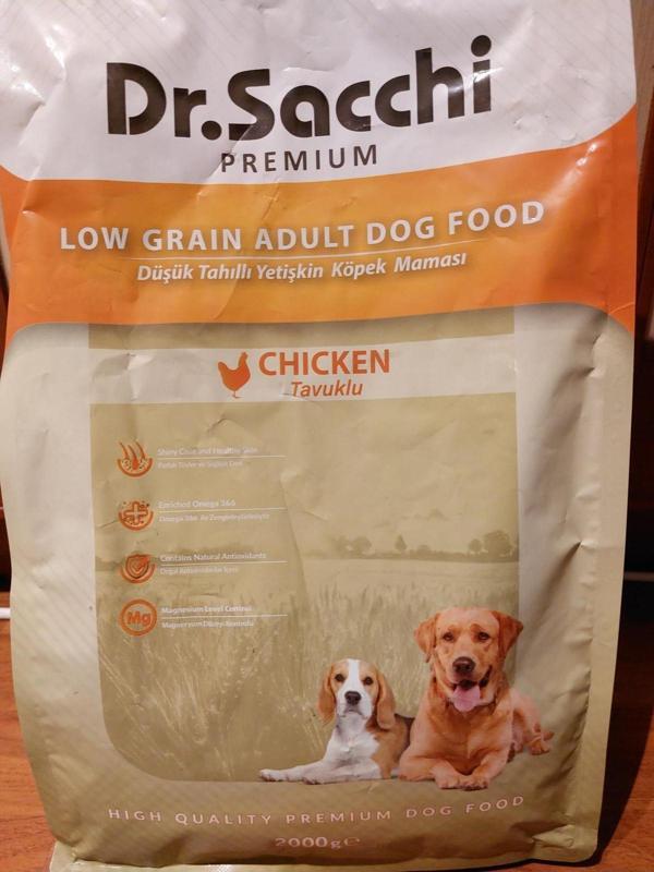 Dr. Sacchi Premium Düşük Tahıllı Tavuklu Yetişkin Köpek Maması 2 Kg - Image 1