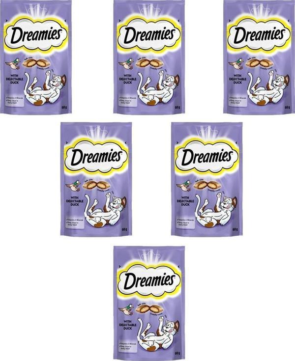 Dreamies Ördekli Kedi Ödülü 60 G x 6 - Image 1