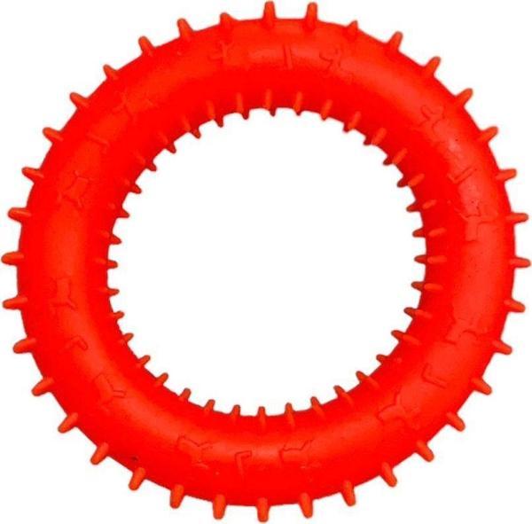 Glipet Plastik Dikenli Simit Köpek Oyuncağı Turuncu - Image 1